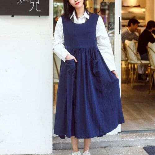 Large Size Woman Fashion Apron Cotton Gardening Flower Art Diy Work Antifouling Aprons Kitchen Household Bake Cook Accessories