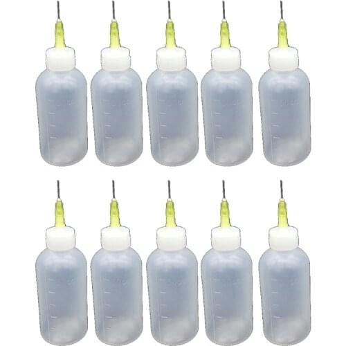 10Pcs DIY Epoxy Resin Mold Small Gaps Coloring Bottles With Syringe Needle Handling Resin Colorant Details Craft Tools