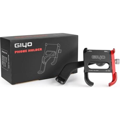 GIYO G-002 Aluminum Alloy Adjustable Phone Holder Scooter Mount Motorcycle Cellphone Handlebar Stand