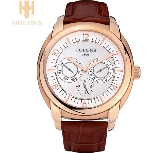 HOLUNS Mens Quartz Watch