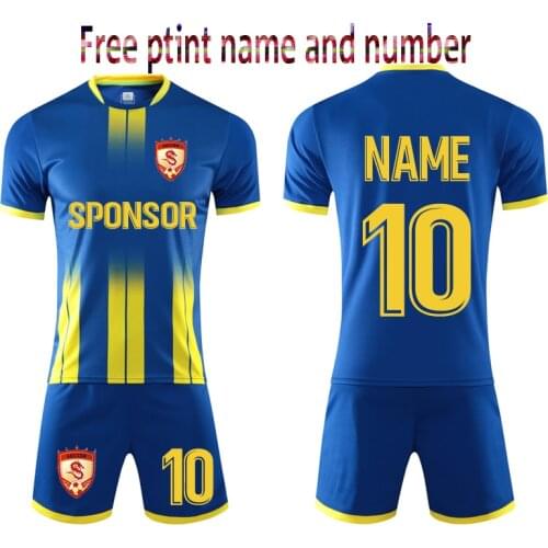 Custom 19/20 Men soccer jersey set uniforms kit , Jersey football Kids,Adult tracksuit football shirt suit uniform 3XS-3XL