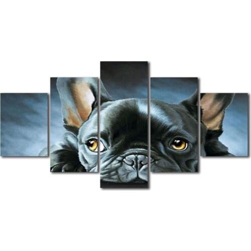 French Bulldog Painting Wall Art Poster Canvas Painting Nordic Wall Pictures Living Room Home Decor No Frame