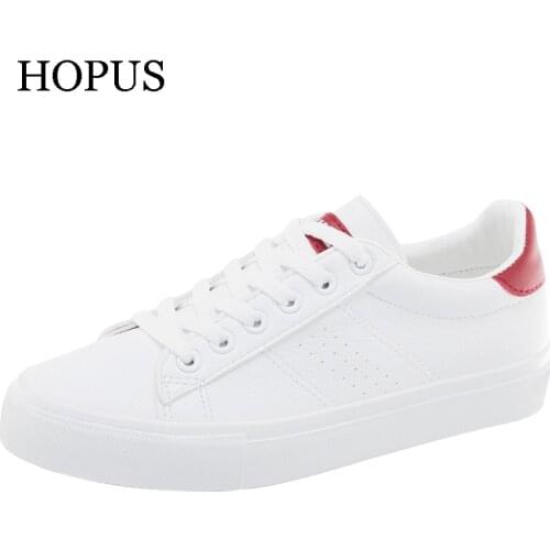Womens Shoes New Fashion Casual Platform Soild Leather Classic Cotton Women Vulcanize Shoes Casual Lace-up White Shoes Sneakers