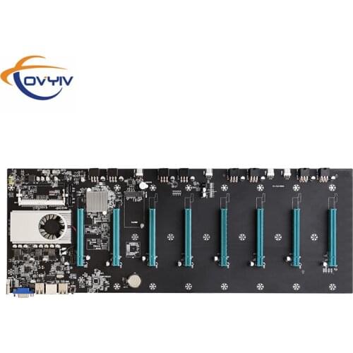 COVYIV BTC-S37 Mining Farm Miner motherboard Mother board 8 GPU PCIE 16X DDR3 Support 1066/1333/1600mhz