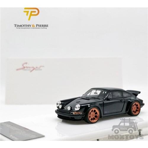 Timothy Pierre TP 1:64 964 Singer Coupe Dark blue copper wheels Resin Model Car