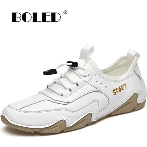 Genuine Leather Men Shoes Loafers Octopus Spring Autumn Casual Shoes Flats Outdoor Non-Slip Driving Shoes Men Moccasins