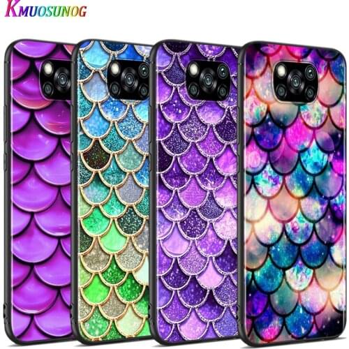 Mermaid fish For Xiaomi Poco X3 NFC M2 X2 F2 F3 C3 M3 F1 Pro Mi Play Mix 3 A3 A2 A1 6 5 Lite Soft Phone Case