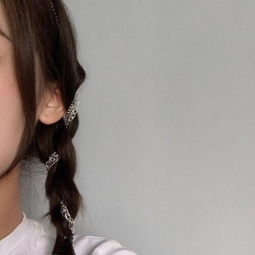 2021 New Hairstyle Look Hair Accessories Multi-Layered Metal Chain Fashion Braid Band Braid Chain Hair Chain Head Party Jewelry