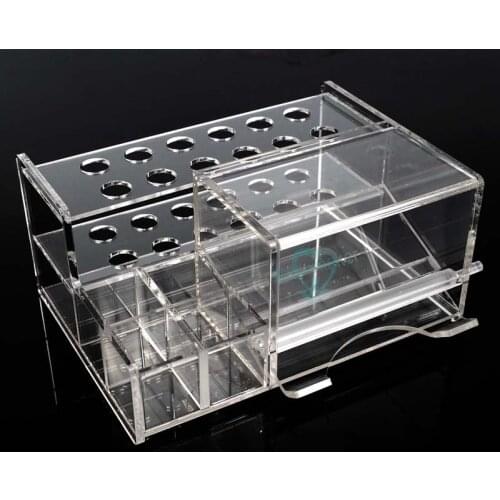 New Dental Acrylic Organizer for Syringe Resin Adhesive Applicator Dispenser Dental Teeth Whitening Tool