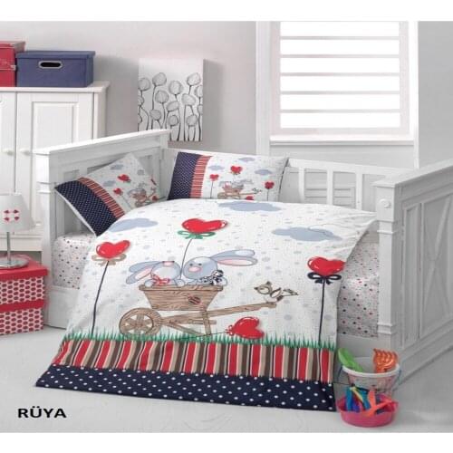 Ranforce Baby Duvet Cover Set - Dream Cotton Easy to Iron Our uct is made of 100% Organic Cotton 83 wire threads in 1cm2