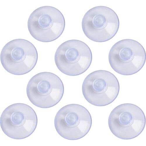 100/200Pcs Clear 20mm Sucker Suction Cups Transparent plasitc Mushroom Head Suckers Cup