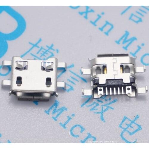 Micro USB Connector 5pin 0.72mm heavy plate B type have curling side Female Jack For Mobile Phone Mini USB repair mobile tablet