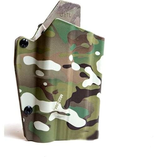 Military G17/G19 and X300 EquiPment Belt SF Lightweight Leather Case Waist Quick Pistol Leather Case FMA