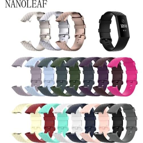 For Fitbit Charge 4 SE / Charge 3 SE Replacement Strap Soft Silicone Watch Band Unisex Bracelet Wristband 19 Colors Option