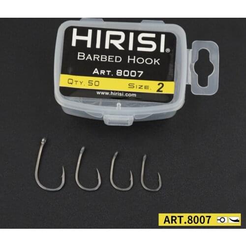 Carp Fishing Hooks 100 piece Coated Barbed High Carbon Steel with Eye Size 2468