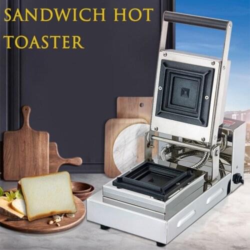 Toaster Hot Press Sandwich Maker Small Double Sided Toast Square Bread Sandwich Temperature Control Commercial Breakfast Machine