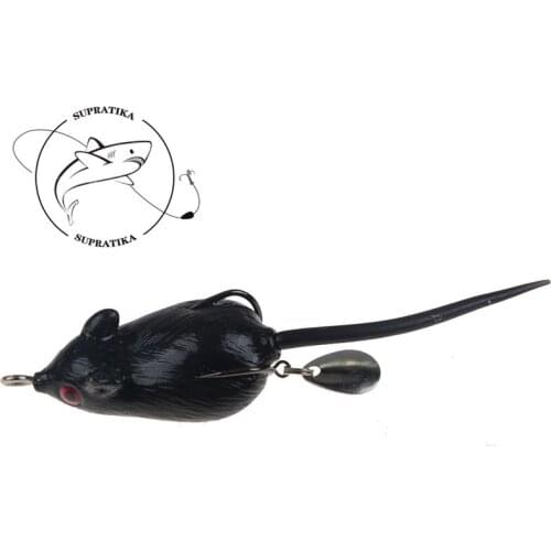 55mm/10.5g Artificial Mouse Floating Wobblers Freshwater Fishing Bait Anti-Corrosion Bionic Freshwater Fishing Lure Soft Bait