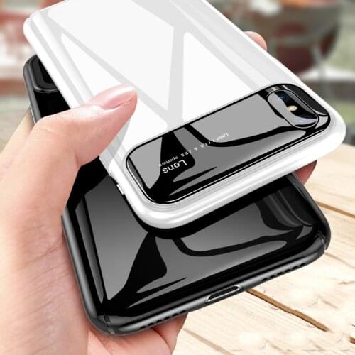 Luxury Glossy Mirror Case For iPhone 11 Pro Max XR XS X 8 7 6 6S Plus Samsung S9 S10 Cover Hard PC Shockproof Armor Phone Cases