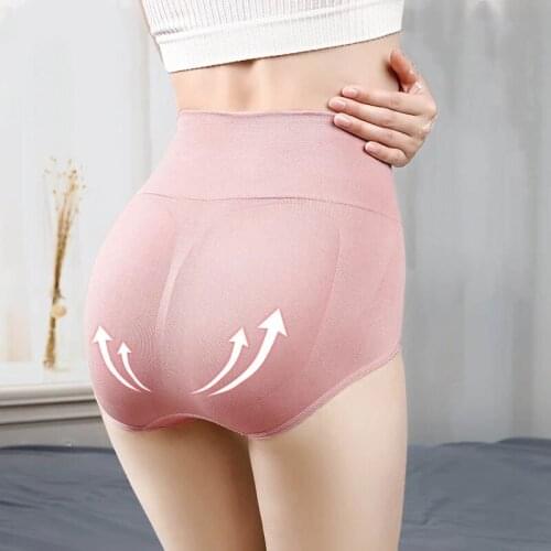High Waist Women Padded Body Shaper Seamless Cotton Control Panties Slimming Lingerie Women Underwear Breathable Ladies Briefs