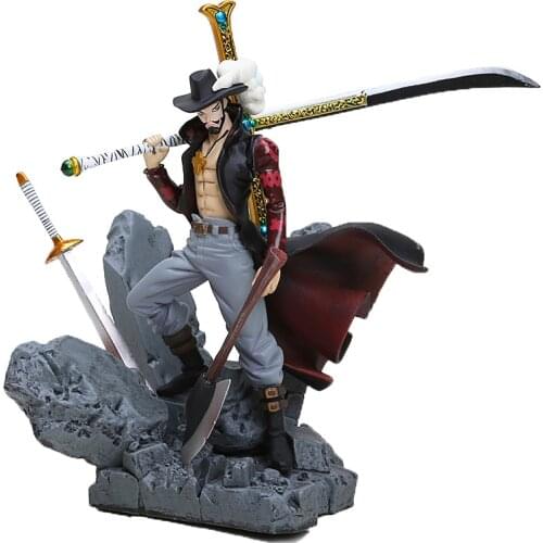 15cm One Piece Figure Dracule Mihawk luffy PVC Action Figure Collection Toy one piece anime Figure Toys