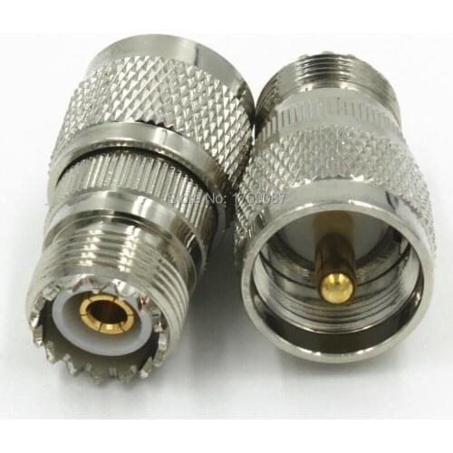 2pcs UHF PL259 Male to UHF Female Plug SO239 RF Coaxial Adapter Connector
