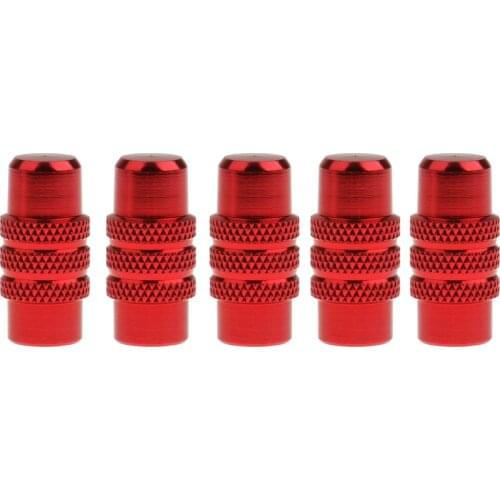 5pcs Cycling MTB Road Bicycle Alluminum Alloy Presta Valve Caps Dust Covers