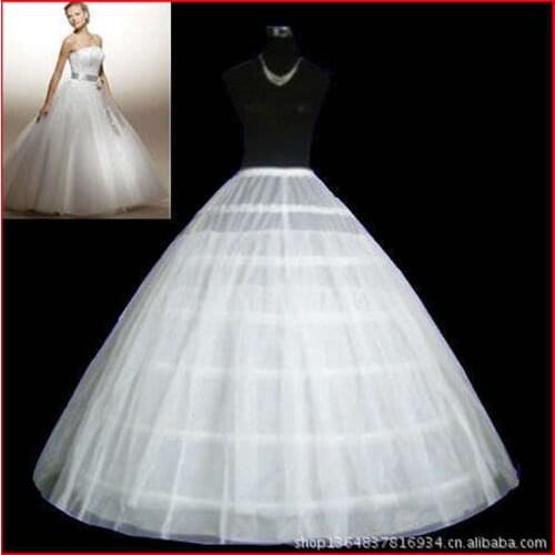 6 Hoops 1 layer Of Yarn Petticoat Crinoline Slip Underskirt For Wedding Dress Bridal Gown In Stock 2018 Fast Shipping