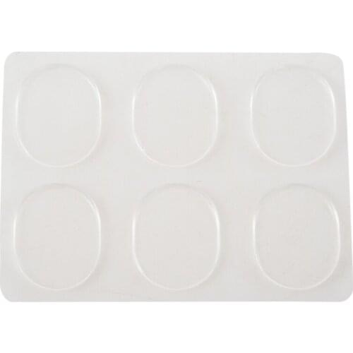 6pcs/set Snare Drum Mute Pad Drum Damper Gel Pads Snare Tom Drum Muffler Mute Transparent Percussion Instrument Accessories(Tran