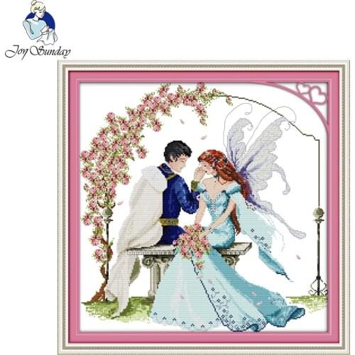 Joy sunday figure style The prince and the elves cross stitch stampes patterns embroidery painting for hand make craft