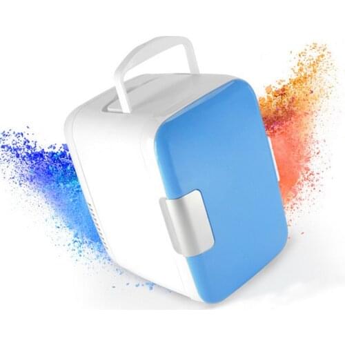Mini Fridge Refrigerator In The Car Beverage Refrigerator 12V Car Portable Fridge Blue Pink Cooler Warmer Freezer Multi-Function