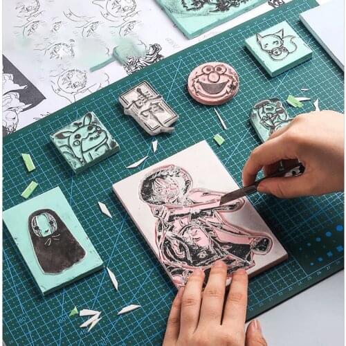 Multifunction A3 Self Healing Pu Leather Cutting Mat Board DIY Sculpture Tool Hand Writing Cutter Knife Pad A3 Patchwork Tools