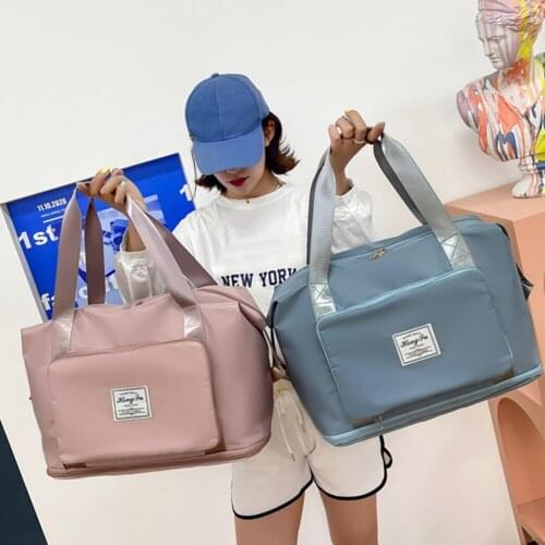 Fashion Women Travel Bag Foldable Large Capacity Women Gym Bags Waterproof Travel Handbag Crossbody Daily Shopping Shoulder Bag
