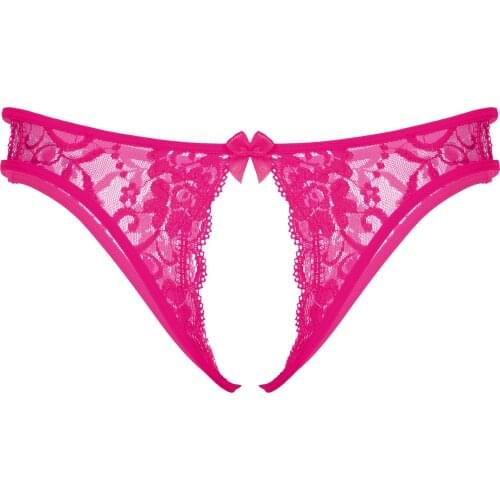 Mens Lingerie Sissy Panties Crotchless Underwear Hollow Out Low Waist Sexy Thong Underpants Floral Lace T-back Briefs Nightwear