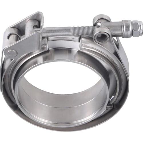 Stainless steel hand polished 2 inch male and female step flange Quick V band clamp flange set