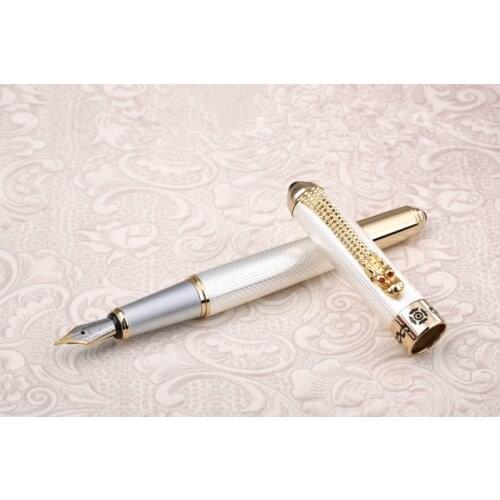 JINHAO 1000 Pearl White Luxurious Business Nib fountain Pens New office Business school writing pen