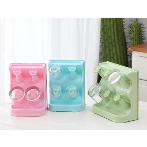 Storage Cup Holder Stand Drain Rack Wall Hanging Desktop Plastic Durable For Kitchen FBE2