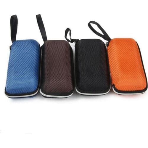 Portable Zipper Rectangle Grid Sunglasses Case Hard Eyewear Glasses Storage Box Hard Eyewear Glasses Storage Box