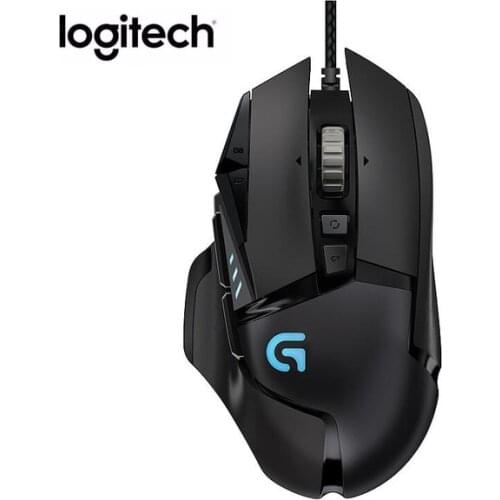 Manufacturer refurbished : Logitech G502 RGB/HERO Gaming Mouse HERO Engine with 12,000 DPI Programmable Tunable LIGHTSYNC RGB