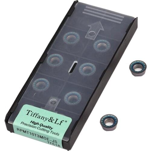 RPMT1003MOE-JS TF618 Carbide Inserts RPMT10T3MOE-JS TF618 Milling Cutter CNC Lathe Tools Hardened Steel Blade Steel Turning Tool