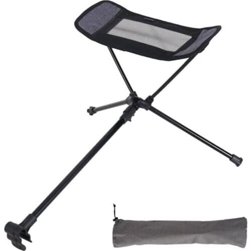 Outdoor Folding Chair Retractable Footstool Portable Deck Chair Extension Leg Stool Moon Chair Set Camping High Quality Stool