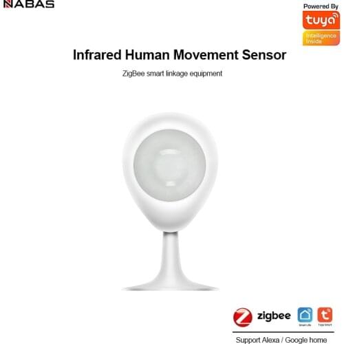 NABAS Tuya Smart Motion Sensor Smart Human Body Sensor Body Movement Wireless ZigBee PIR Motion Sensor Smart Life