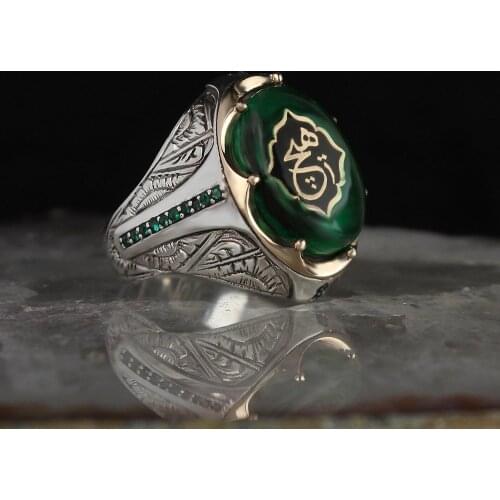 Amber Stone Ever Written 925 Sterling Silver Ring