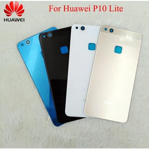 Huawei P10 Lite Back Glass Battery Cover Door Housing Case Rear Replacement Parts For Huawei P10 Lite With Adhesive Sticker&Logo