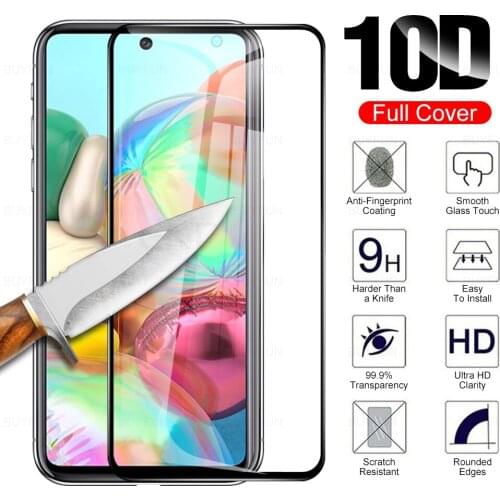 For samsung a71 temepered protective glass for samsung galaxy a51 A515F A715F sansum a21s 71 safety screen protector film