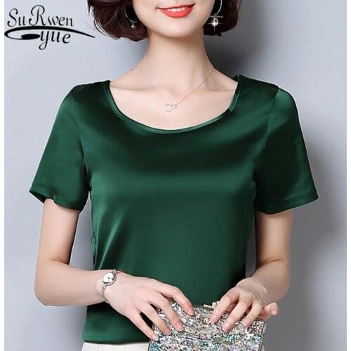 Womens tops and blouses blusas mujer de moda 2021 chiffon blouses women shirts short sleeve plus size tops women clohtes 2126 50