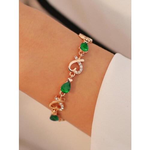 Ladies Bracelet Heart-Shaped Adjustable Bracelet Jewelry Colorful Fashion Bracelet Femme Young Chain Jewelry Christmas Gifts