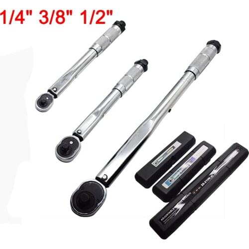 1/4 3/8 1/2 Square Drive Torque Wrench Drive Two Way To Accurately Mechanism Wrench Hand Tool spanner torque meter Preset ratche