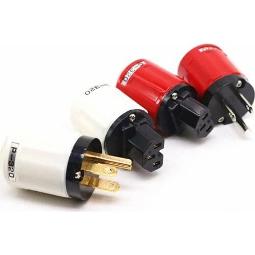 P320 Gilded Rhodium Plated AC US Audio Power Plug 15A 125V /10A 250V