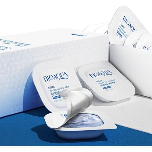 24 Sheets Of Hyaluronic Acid Pudding Mask Moisturizing Hydrating Shrinking Pores Smearing Type Firming And Smoothing Skin