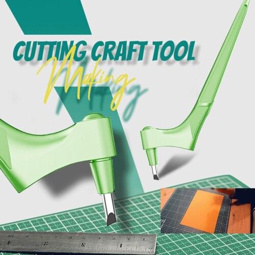 360 Art Cutting Tool DIY Craft Cutting Kinfe with 360°Stainless Steel Rotating Blade Cutter Paper Knife Accessories 2021